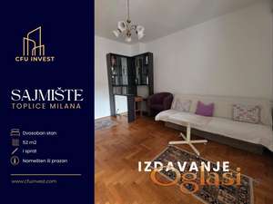 Dvosoban stan 52 m2 sa terasom za izdavanje – Sajmište (NAMEŠTEN ili POLUNAMEŠTEN)